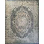 Traditional Persian rug – Alhambra Royal Rug featuring a central medallion, detailed floral borders, and a premium acrylic weave with 1200 reeds and 3600 density.