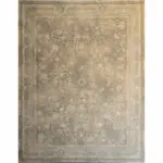 Full view of Damascus Heritage Rug, a 1200 reeds, 3600 density Persian carpet featuring intricate floral motifs, an ornate border, and a distressed vintage aesthetic. Designed for luxury homes, boutique hotels, and high-end wholesale buyers.