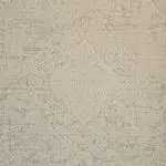 Close-up of the Kuwait Carpet, featuring a Persian-style medallion, subtle floral patterns, and a distressed vintage finish, ideal for luxury home décor and wholesale buyers.