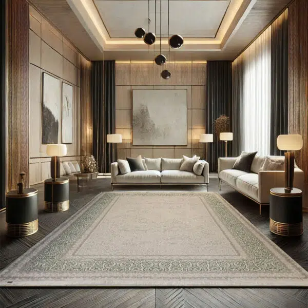 Kuwait Carpet, a premium Persian-style rug with intricate detailing, ideal for luxury homes, high-end hotels, and wholesale buyers in the Gulf market.