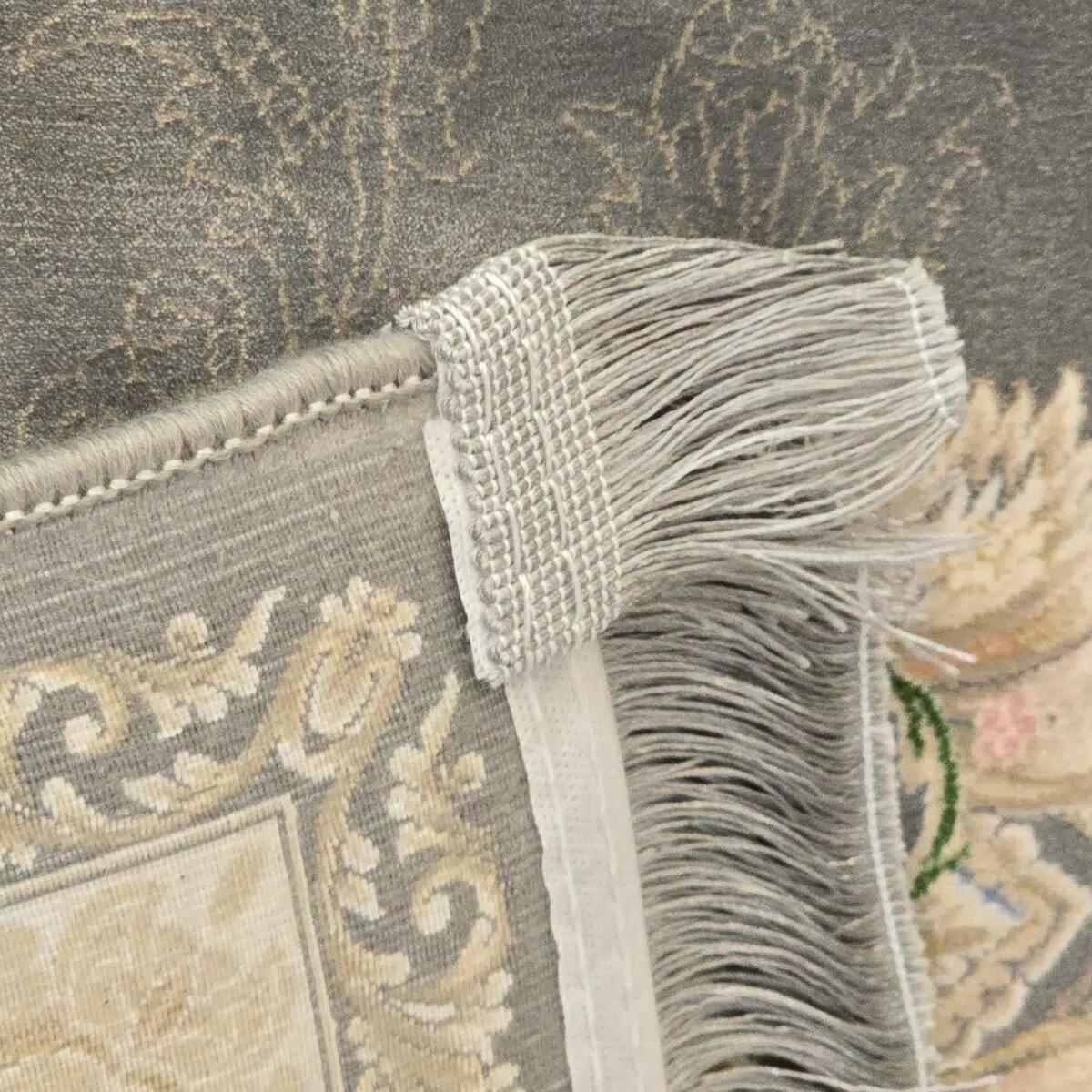 Malik Carpet 1200 Reeds Persian Rug with Hand Tied Fringe