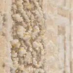 Close-up of Monarch Deco Carpet’s plush pile and intricate Persian-style detailing, highlighting its modern geometric design with a luxurious touch.