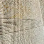 Close-up of the Nomad Haven Rug’s backing, showcasing its fine woven texture and durable construction.