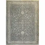 Timeless Persian-style Riyadh Carpet in deep grey with intricate medallion patterns, ideal for luxury interiors and wholesale trade.