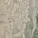 A close-up view of the Samarra Carpet’s intricate raised floral patterns, showcasing its luxurious texture and fine craftsmanship.