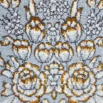 A close-up of the intricate border detailing on the Muscat Carpet, showcasing fine craftsmanship.