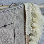 A detailed view of the high-quality weave and fringes of the Muscat Carpet, showcasing premium craftsmanship.