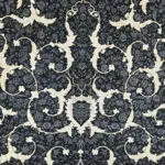 A detailed image of the ornate floral motifs on the Jeddah Majesty Carpet, showcasing Arabic elegance.