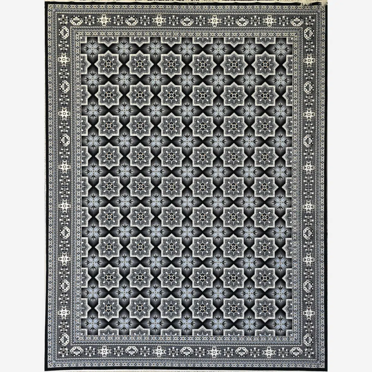 Full view of the Kuwait Royal Carpet, a 700 reeds luxury rug perfect for majlis, palaces, and high-end homes.