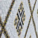A close-up of the plush texture and finely detailed patterns of the Manama Harmony Carpet.