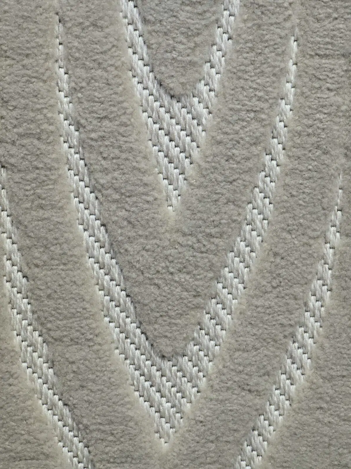 Extreme zoom on Atlas rug texture and yarn detailing