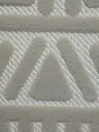 Macro zoom of Eclipse rug showing textured triangle motifs