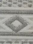 Macro image of plush diamond pattern with layered textures on Equinox rug