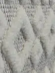 Side angle view of Nova rug showing 3D depth and softness of the pattern