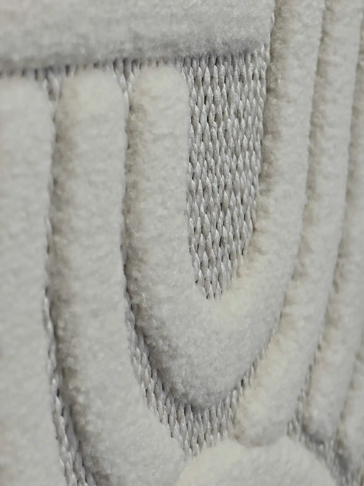Macro angle of Sirius rug showing elevated loop softness