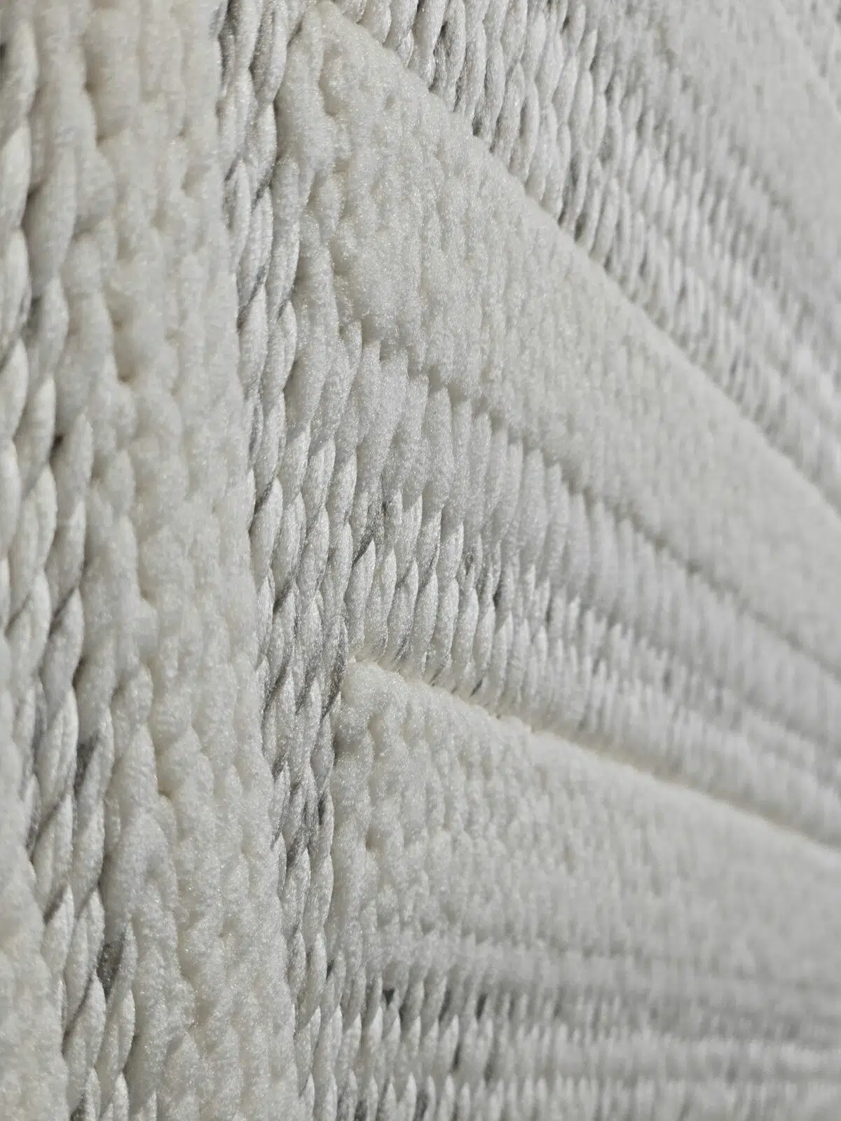 ultra-close texture of Solaris Rug with thick diagonal beige lines
