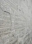 Oblique texture view of Twilight rug with subtle modern geometry