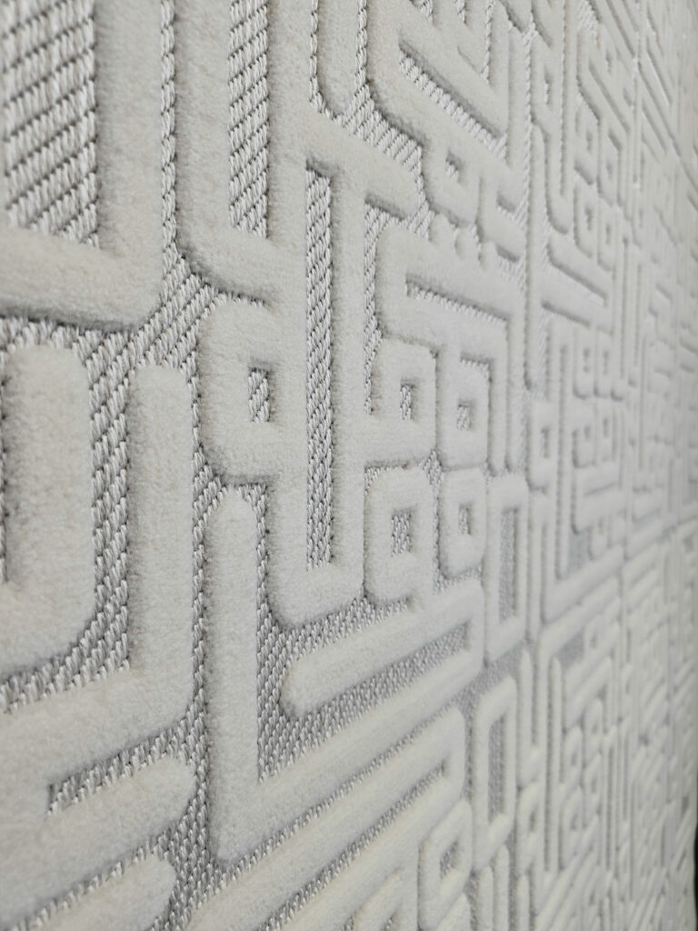 Macro shot of Vega Rug showing tufted surface detail