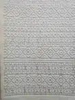 Nova rug close-up from right side showing repeating triangle and diamond pattern