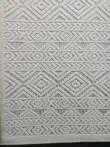 Lower part of the Luna rug with detailed modern geometric texture