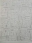 Repeating Kufic-style pattern of Vega Rug with symmetry and order