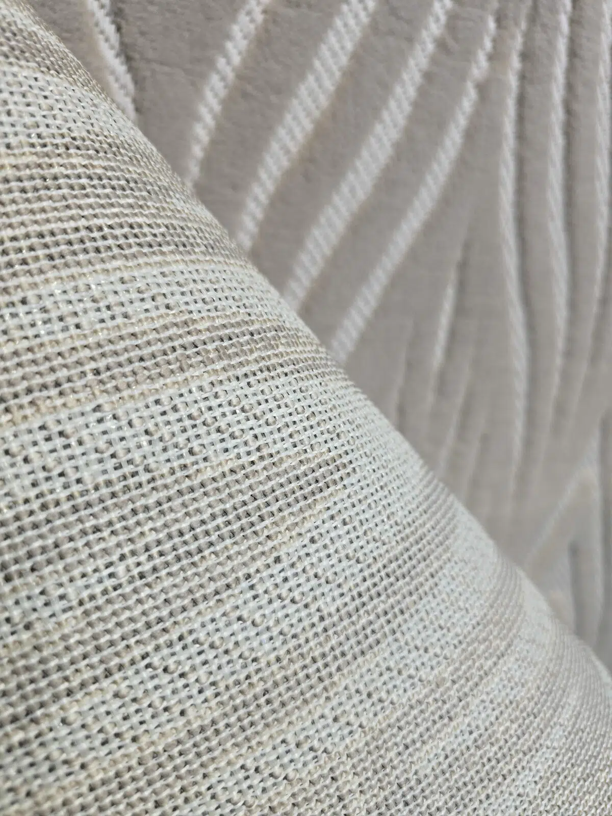 Back side view of Atlas rug with mesh textile backing