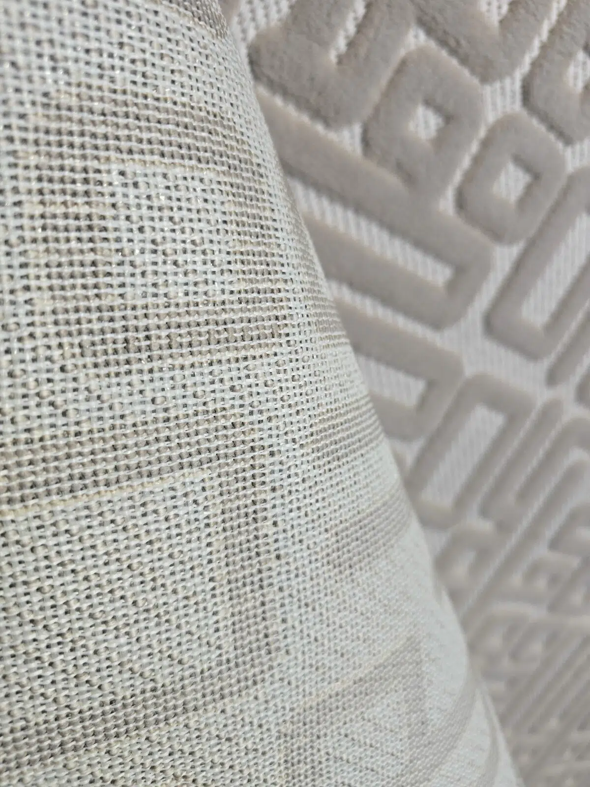 Back view of Aurora rug with strong mesh foundation