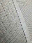 close-up of Solaris Rug backing and stitching