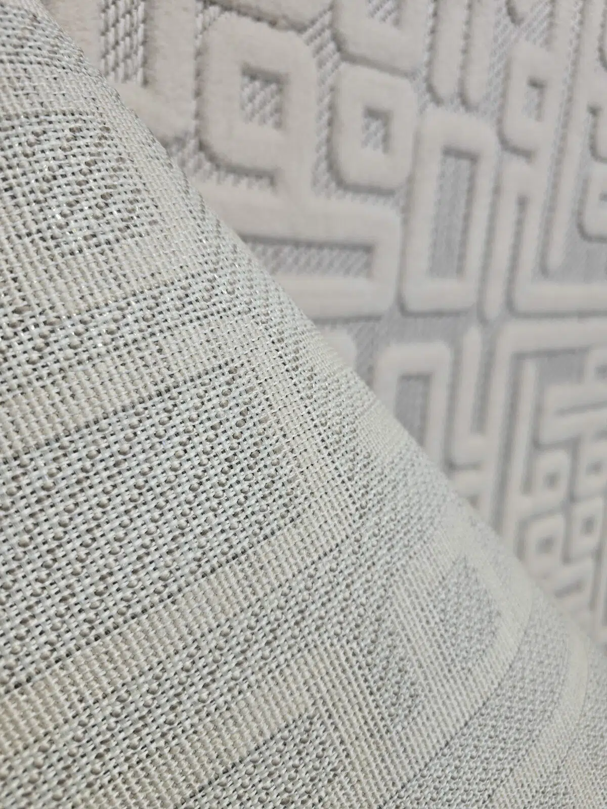 Image showing Vega Rug’s backside weave and front plush surface