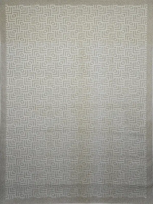 Top-down image of Oberon rug with clean symmetrical layout