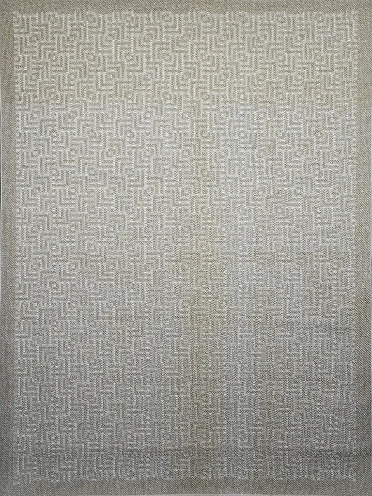 Top-down image of Oberon rug with clean symmetrical layout