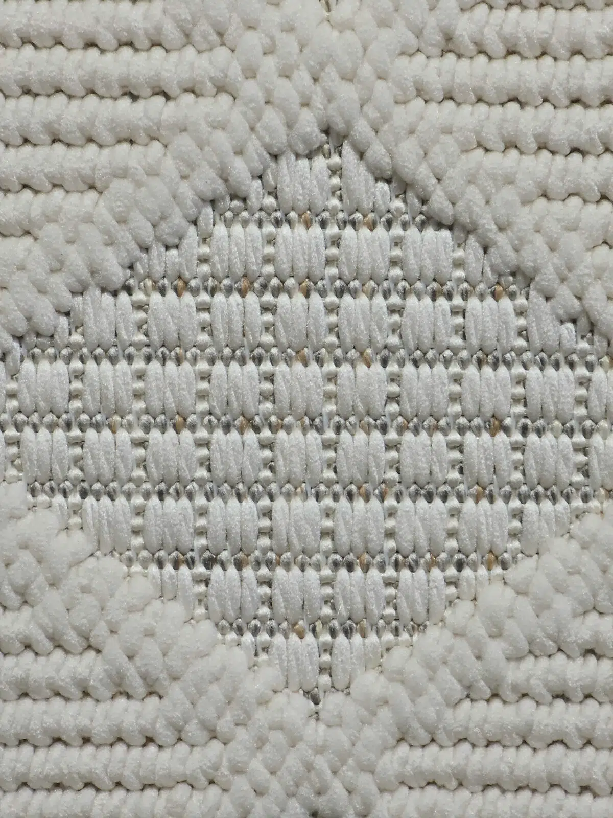 Detailed close-up of Mars carpet fiber and weave structure