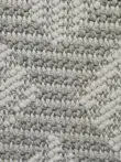 Detailed macro image of Zephyr rug yarn with plush and looped structure
