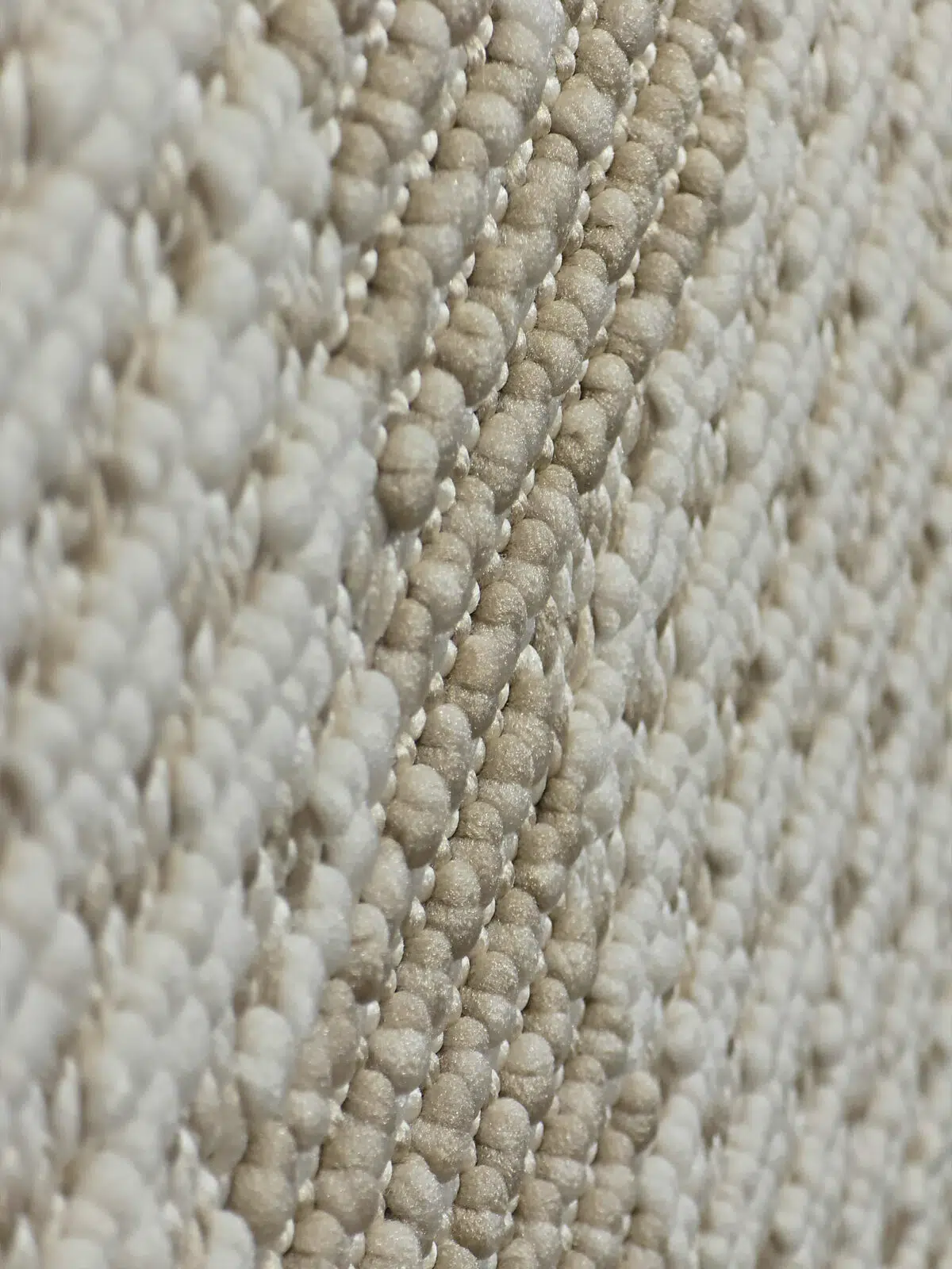 Highly magnified texture of Nocturne rug fibers
