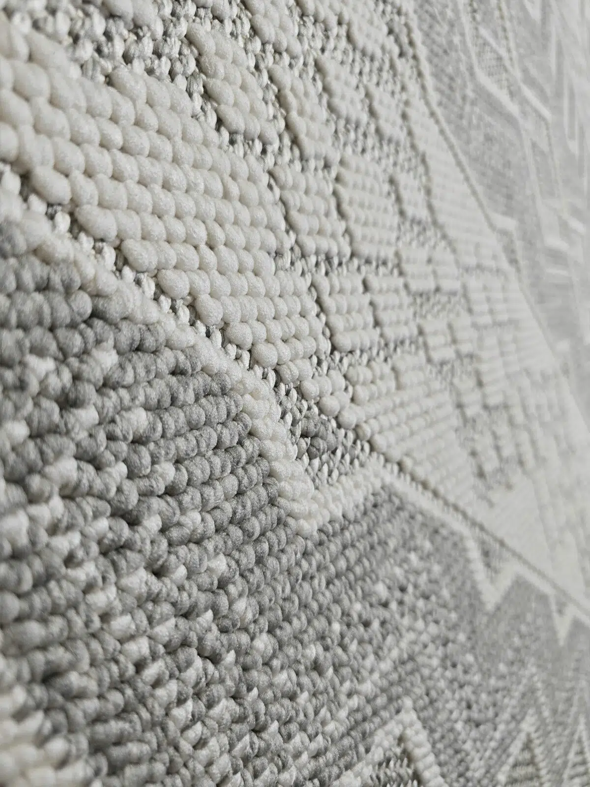 Angled close-up texture of Nebulon rug
