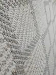 Angled close-up showcasing texture alignment in Zephyr rug design