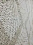 Tilted angle of the diamond pattern on Nocturne rug